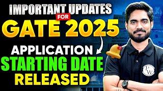 GATE 2025 Application Date Released | Important Update for GATE Aspirants | IIT Roorkee