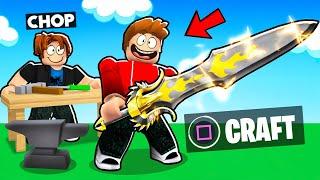 ROBLOX CHOP MAXED OUT IN SWORD CRAFTING SIMULATOR