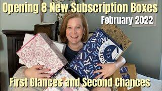 Opening 8 ⭐️NEW⭐️ Subscription Boxes | February 2022 | First Glances and Second Chances