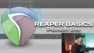 REAPER BASICS: Recording Punch Ins With Time Selection Auto Punch