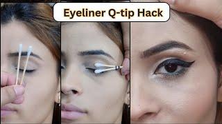 How to draw eyeliner with Q-Tip || Eyeliner Tutorial By lashes beauty parlour