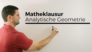 Matheklausur, Analytische Geometrie, Übersicht, Vektoren, Geraden, Ebenen, Vokabeln