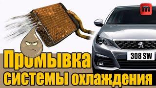 Peugeot 308 T9. 1.6 HDI. Промывка системы лимонной кислотой