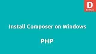 Install Composer on Windows