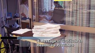 A Message of Gratitude to Healthcare Providers