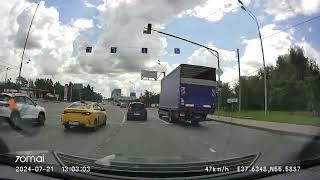 Driving in Moscow agglomeration: Текстильщики - Боброво - Троицк 21/07/2024 (timelapse 4x)