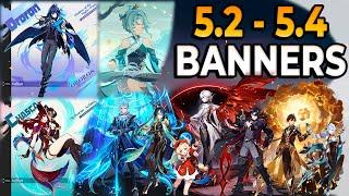 NEW UPDATE! 5.2-5.4 BANNERS | ARLECCHINO RERUN, FURINA,VENTI ,MAUVIKA and CITLALI - Genshin Impact