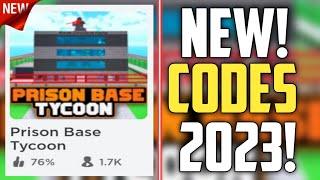 FUTURE CODES!! | *NEW* ROBLOX PRISON BASE TYCOON CODES 2023!