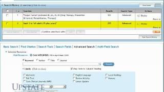 Chapter 8 - Applying Limits & Combining Searches in MEDLINE (Ovid)