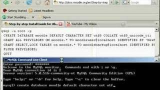 Installing MYSQL 5.0 for Moodle on Windows