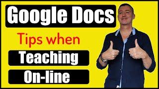 How to use Google Docs in Education: Using it for online teaching #googledocs #onlineteaching