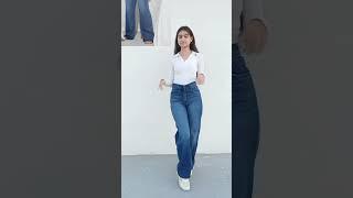 off duty wide leg jeans haul || off duty jeans haul #viral #offduty #shorts #youtubeshorts