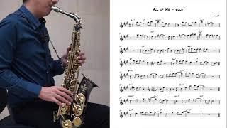 All of Me (easy solo)for saxophone