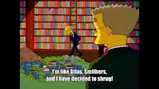 Mr. Burns Reads Atlas Shrugged