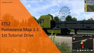 ETS2 | Pomezania Map 1:1 | 1st tutorial drive (No commentary)