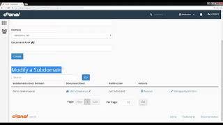 How to remove subdomain in cPanel - Course +HD + Latest - P40