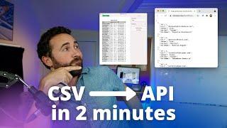 How to generate an API from a CSV file in 2 minutes