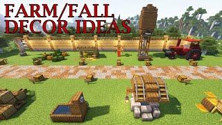 Minecraft Farm House Decorations Build Tutorial | 1.20 Fall Build Ideas