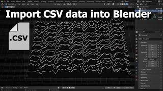 Import CSV data into Blender
