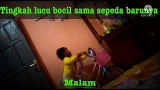 #Aksi lucu bocil ||sepedahnya sampai masuk #kamar