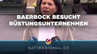 Ukraine-Krieg: Baerbock besucht Rüstungsunternehmen in Flensburg