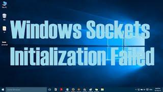How to fix Windows Sockets Initialization failed error in Windows 10