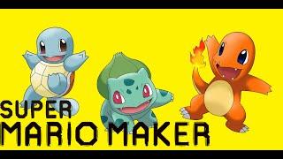 Pokemon Red/Blue/Yellow's Bulbasaur/Charmander/Squirtle in Super Mario Maker (All Animations/Sounds)