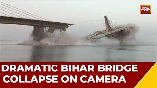 Under Construction Bridge On Ganga Collapses In Bihar's Bhagalpur | Fall Video Caught On Camera