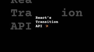 Speed Up Your React App with Transitions API! 