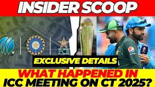 What HAPPENED In ICC Meeting Today regarding Champions Trophy, PCB & BCCI?