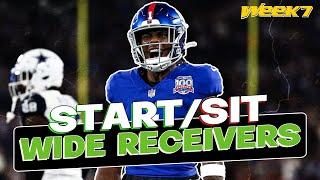 Week 7 Wide Receivers to START and SIT! (every matchup)