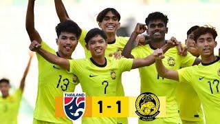 MALAYSIA U19 [ 1 ] vs [ 1 ] THAILAND U19 • ASEAN U19 2024.