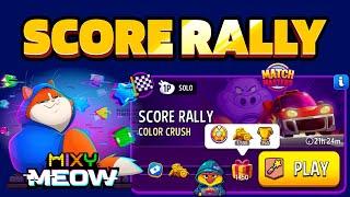 Color Crush Solo Challenge Score Rally 1450 points | Match Masters MIXY MEOW