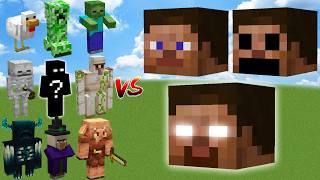 which mobs is the strongest against all mutant steve