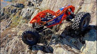 Axial RBX10 RYFT Rock Bouncer into a CrawlerChallenging RC Crawl