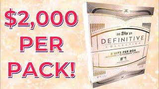  $2,000 PER PACK! 2021 TOPPS DEFINITIVE COLLECTION CASE BREAK!  (New Release!)