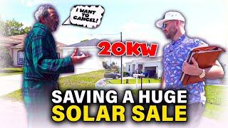 HOW TO SAVE A SOLAR SALE FROM CANCELLING