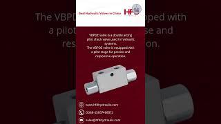 DOUBLE ACTING PILOT CHECK VALVE – VBPDE | HFD Hydraulic  #hydraulicvalve