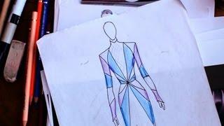 How to Add Color, Texture & Shadows | Fashion Sketching