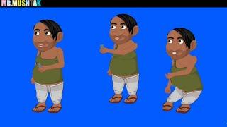 बोना-BONA new cartoon character green Screen | chroma toons new update 2023