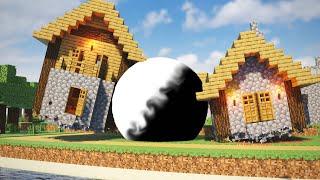 White/Black Hole vs Minecraft Village (Gray Hole) | Teardown