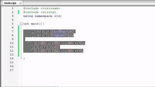 Buckys C++ Programming Tutorials - 72 - string substrings, swapping, and finding