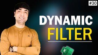 Excel Dynamic Filter with Search | Extract Data as You Type