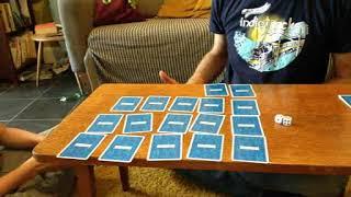 Playing card array game