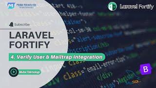 4. User Verify Email & Mailtrap Integration - Laravel Fortify