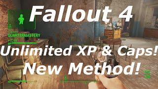 Fallout 4 New Unlimited XP & Caps Glitch AFTER PATCH! Infinite XP & Caps! (Fallout 4 Glitches)