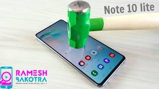 Samsung Galaxy Note 10 Lite Screen Scratch Test