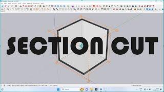 SKETCHUP SECTION CUT TUTORIAL