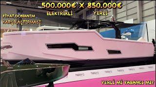 500.000€’YA ELEKTRİKLİ Mİ? 850.000€’YA YERLİ YAT MI?PORSCHE VE FABBRO BOAT#boatshow  #2025 #boatlife