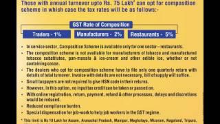 GST Composition scheme : Brief Intro in Hindi